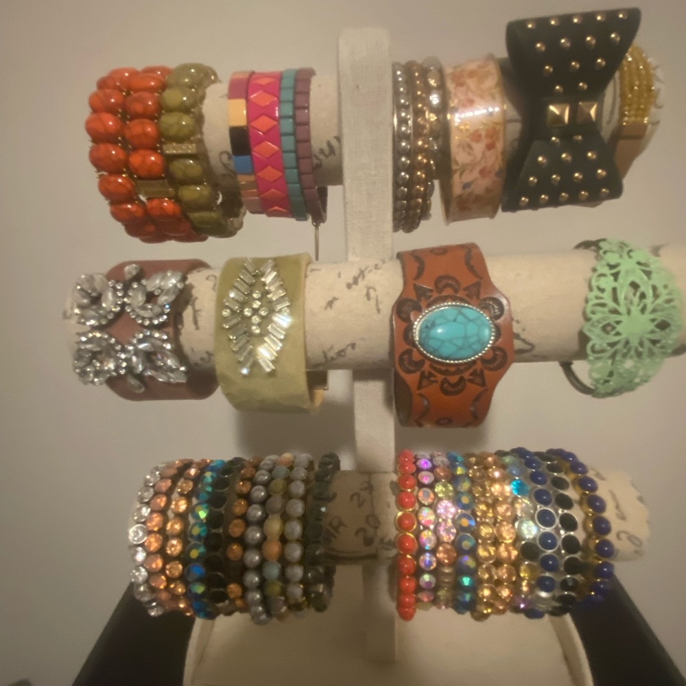 Stackable Multicolor Womens Bracelet Set - Mixed Colors